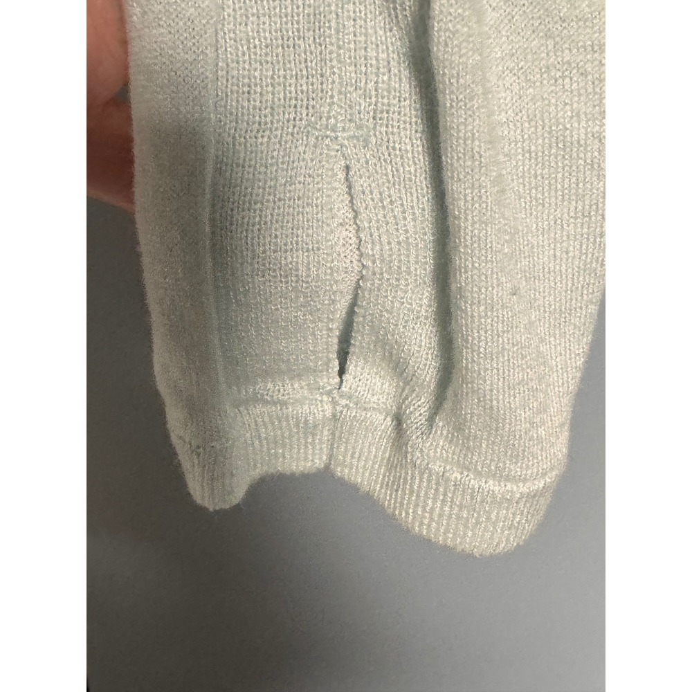 Lululemon Rest Less Pullover Mint Green Cashmere Blend Long Sleeve Top Size 8 - Picture 4 of 6